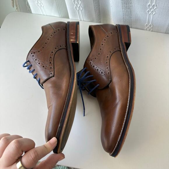 Johnston & Murphy (11) Conard Saddle Oxfords Brown Italian Leather Heritage main image 10